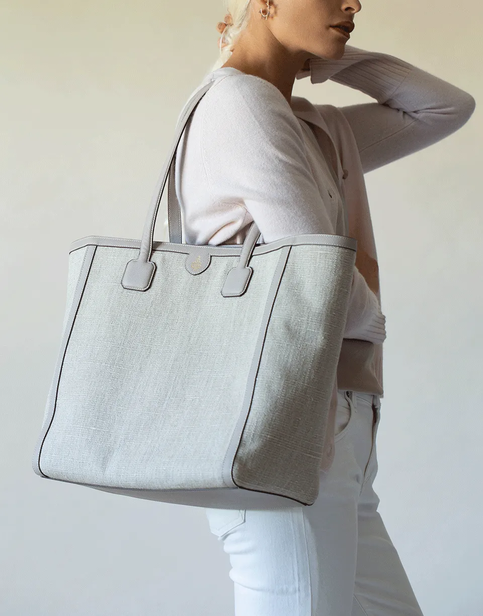Antibes Washed Linen Tote