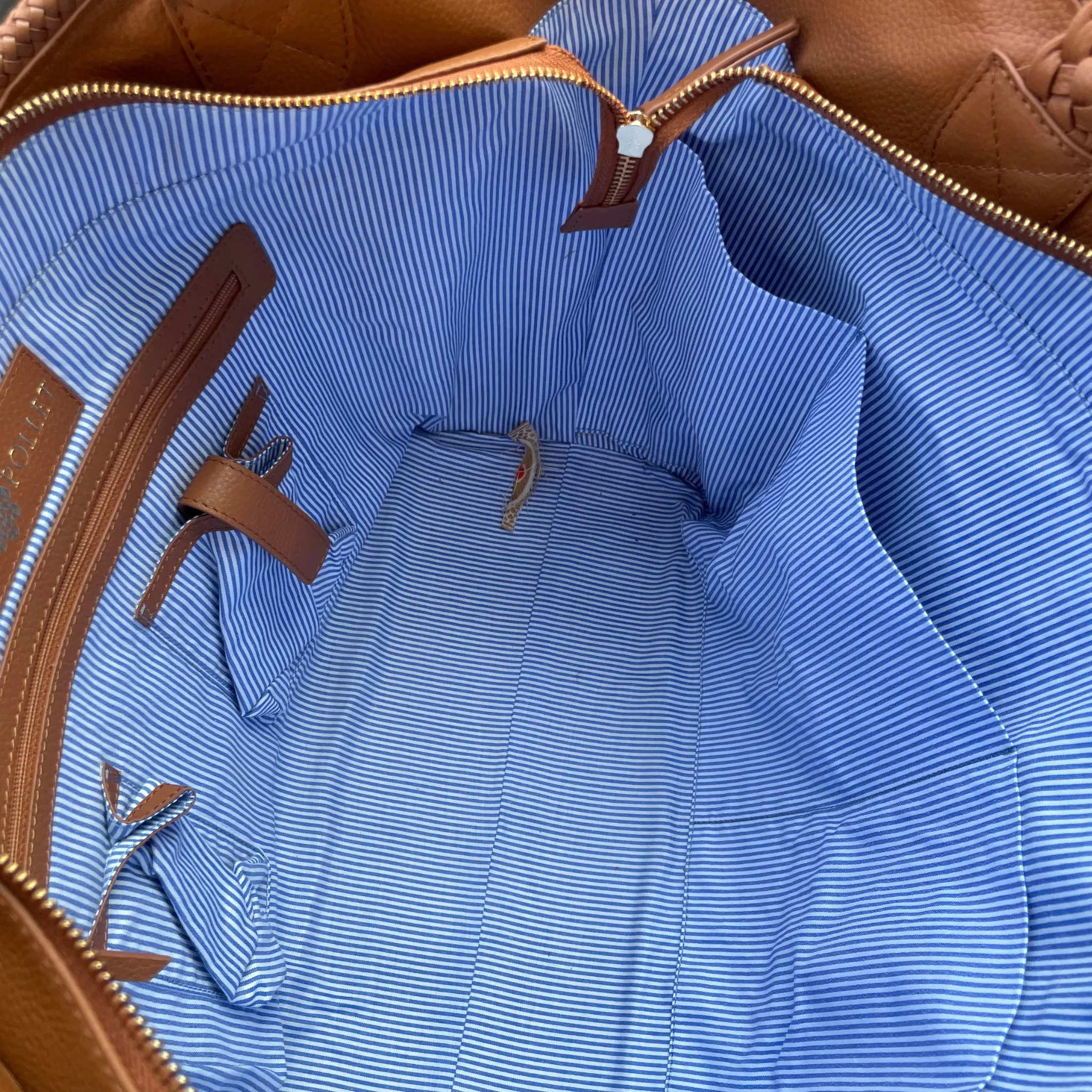 Cream Rococo Shell Departure Tote