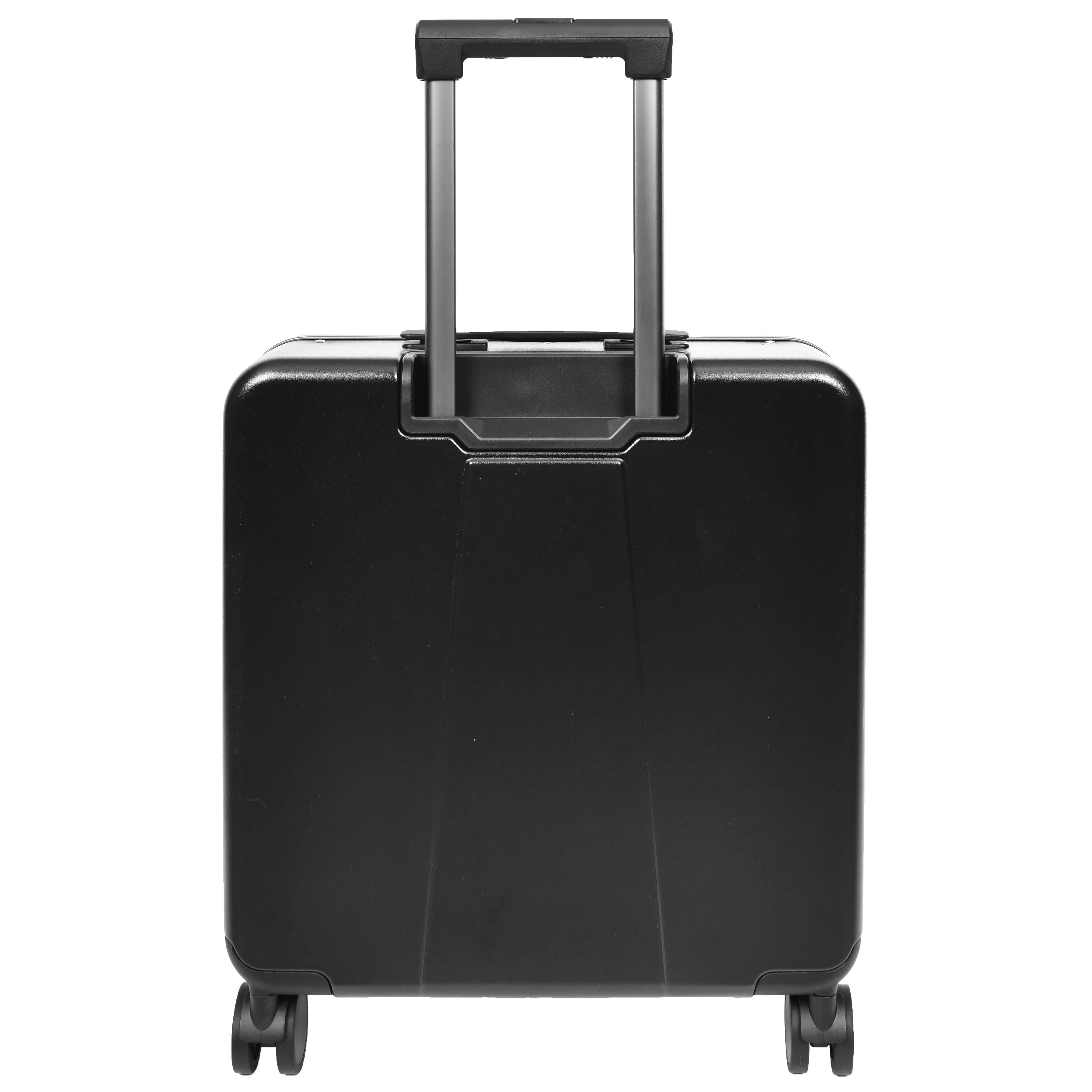 DR696 Four Wheeled Pilot Case Hard Shell Lightweight Cabin Bag Black