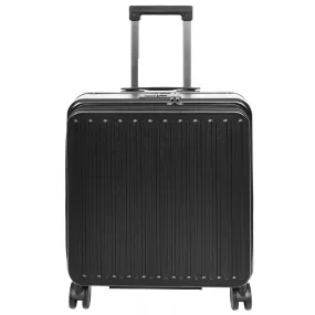 DR696 Four Wheeled Pilot Case Hard Shell Lightweight Cabin Bag Black