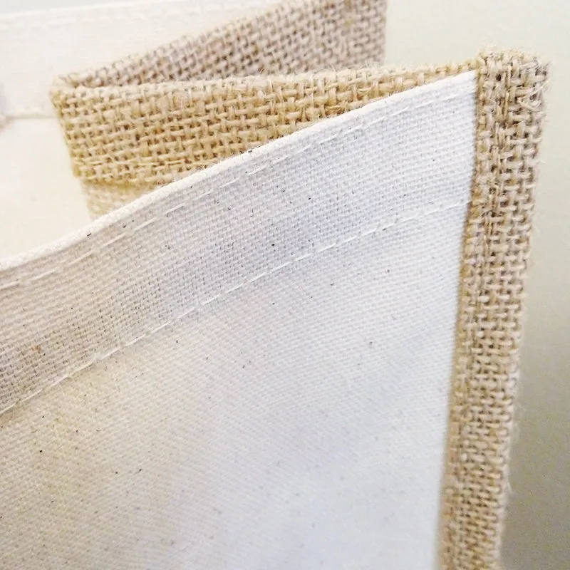 Ecobags Jute/Canvas Combo Tote Bag