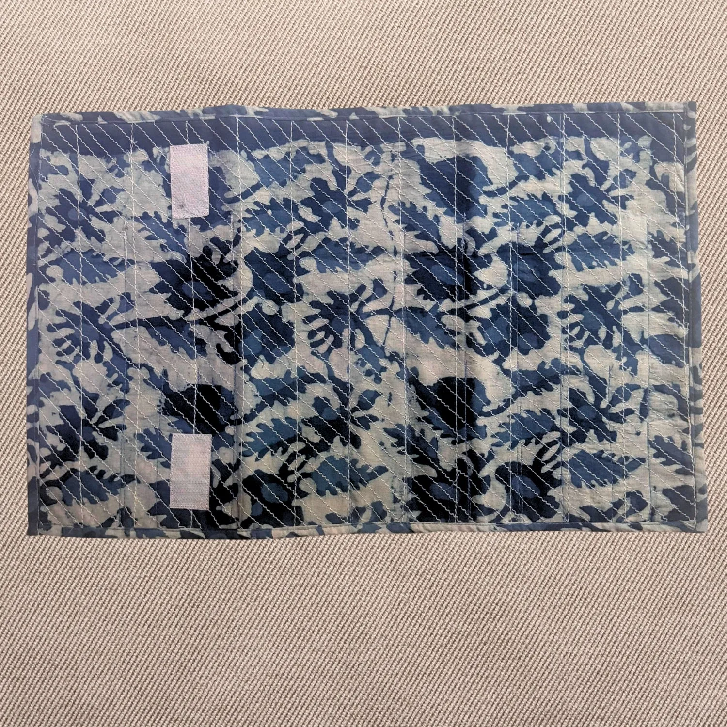 Fabric Foldable Cover | Kitchen And Stationery Purpose | 15 Sections | Indigo