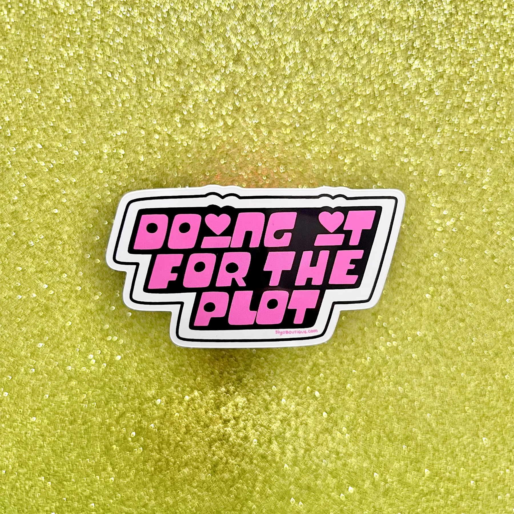 For The Plot Vinyl Sticker