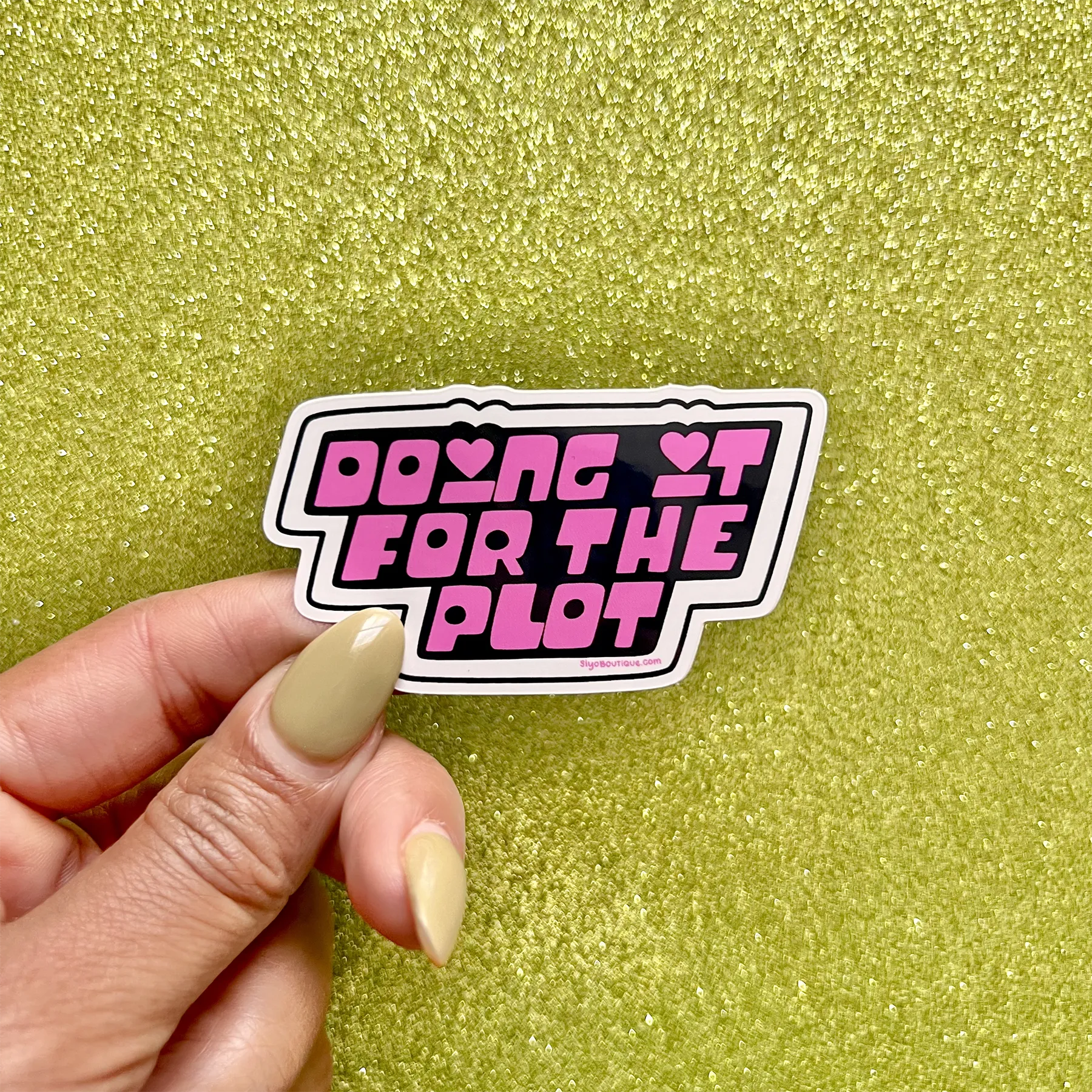 For The Plot Vinyl Sticker