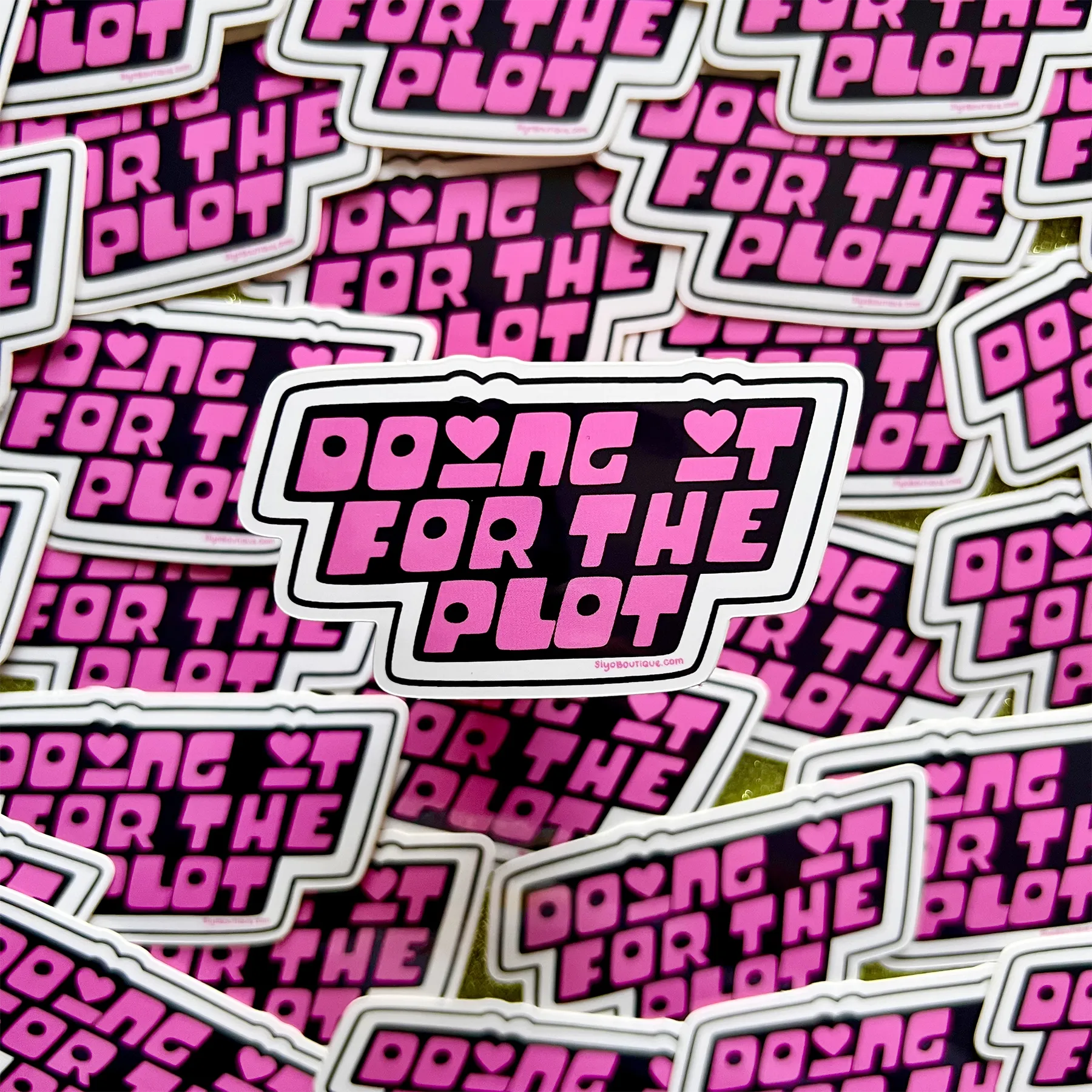 For The Plot Vinyl Sticker