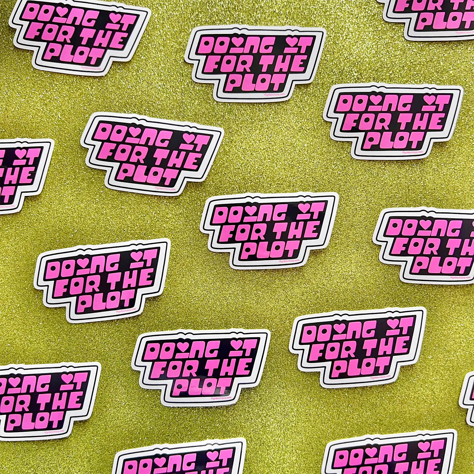 For The Plot Vinyl Sticker