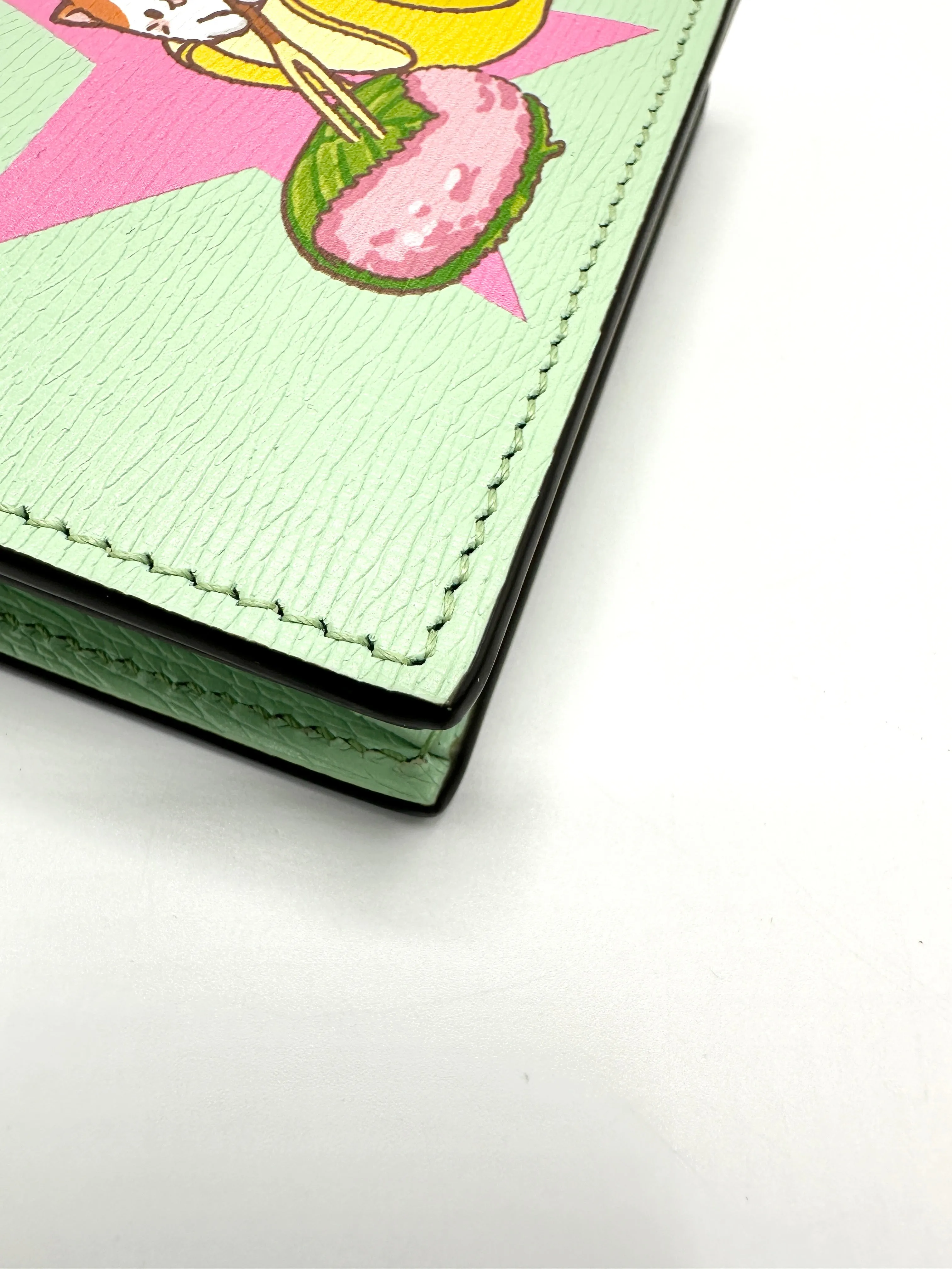 Green Banana Cat Compact Wallet