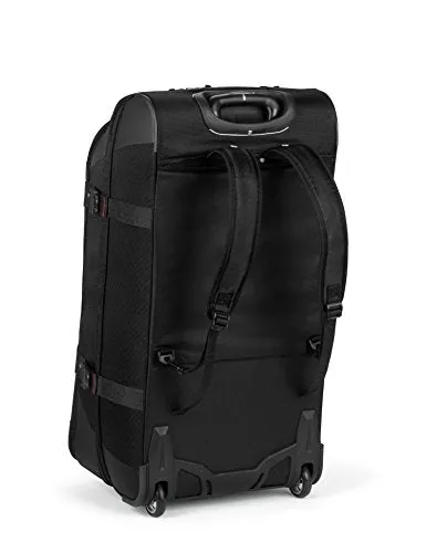 High Sierra 57018-1041 At7 Rolling Upright Duffel Bag, Black, 22-Inch