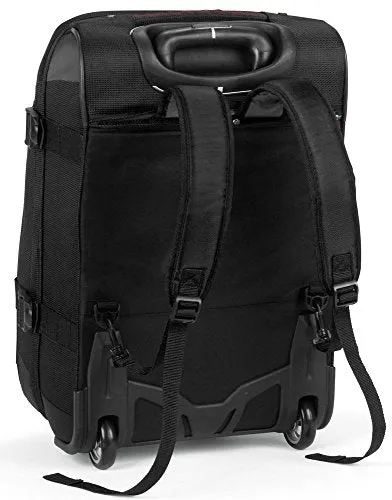 High Sierra 57018-1041 At7 Rolling Upright Duffel Bag, Black, 22-Inch
