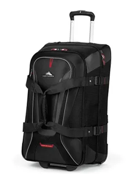 High Sierra 57020-1041 At7 Wheeled Duffel With Backpack Straps, Black, 32-Inch