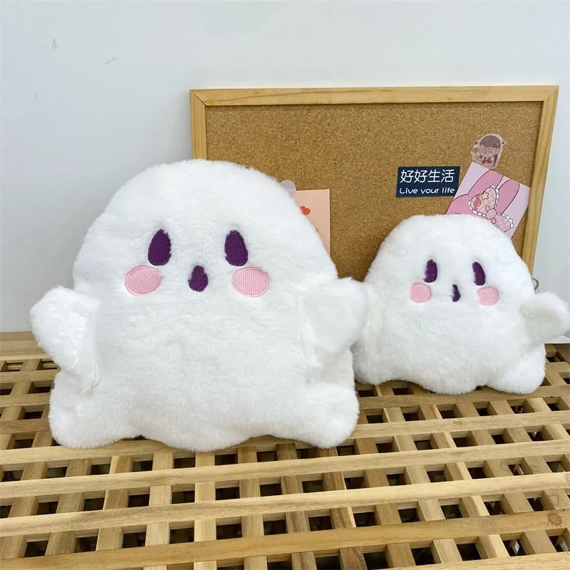 Kawaii Japanese Style White Cartoon Ghost Backpack
