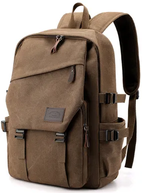 Letter Patch Decor Functional Backpack Preppy Release Buckle Decor For School