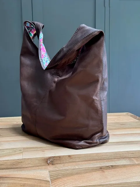 Littlebird Leather Slouch Bag