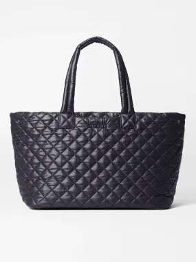 MZ Wallace Medium East West Metro Tote in Black Oxford