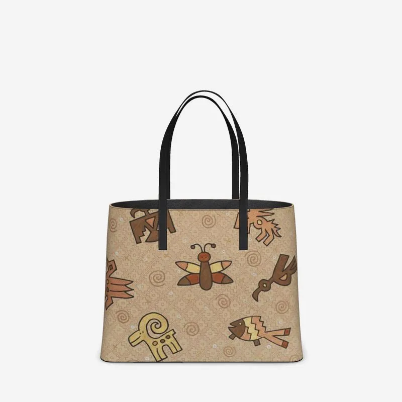 Pueblo Constellations Leather Tote