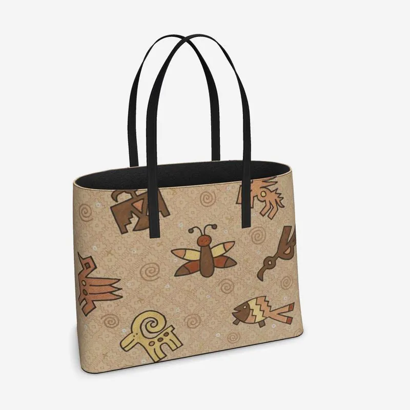 Pueblo Constellations Leather Tote