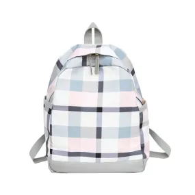 UAKISS  -  New Girl Plaid Backpack Lady Fashion Travel Backpacks Simple College Style Shoulder Bag Female Student Schoolbag
