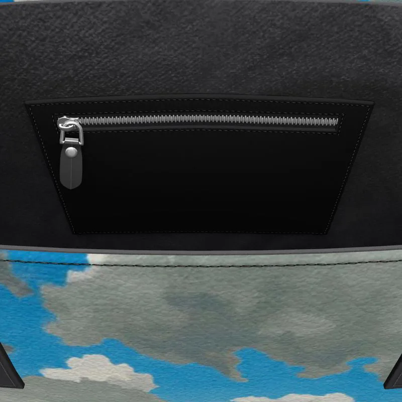 Way North To Taos Leather Tote (Textured)